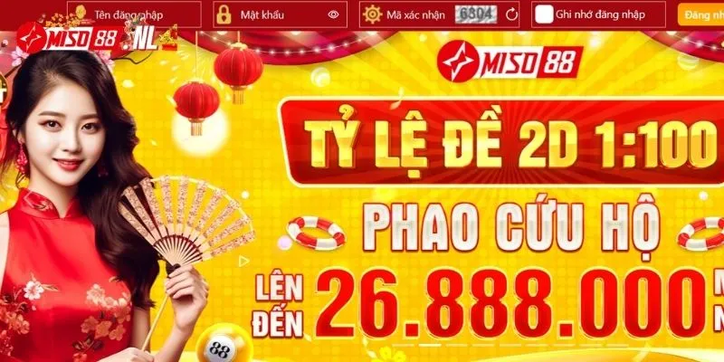 Sảnh xổ số không thể bỏ qua tại Miso88